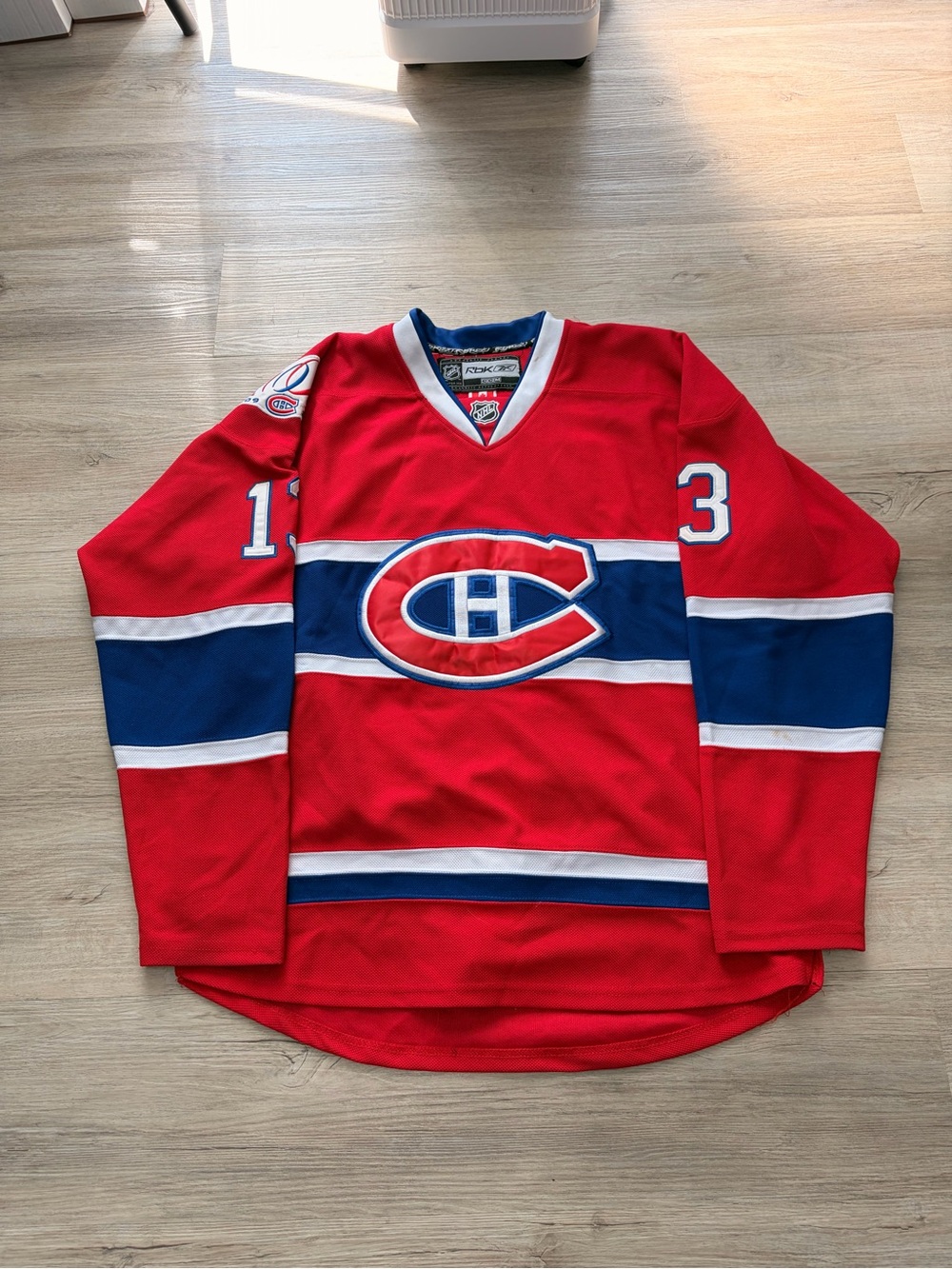100th year anniversary Montreal Canadiens jersey #13 Camalleri